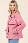 Mittoshop Double Breasted Long Sleeve Trench Coat Jacket - Hovatok