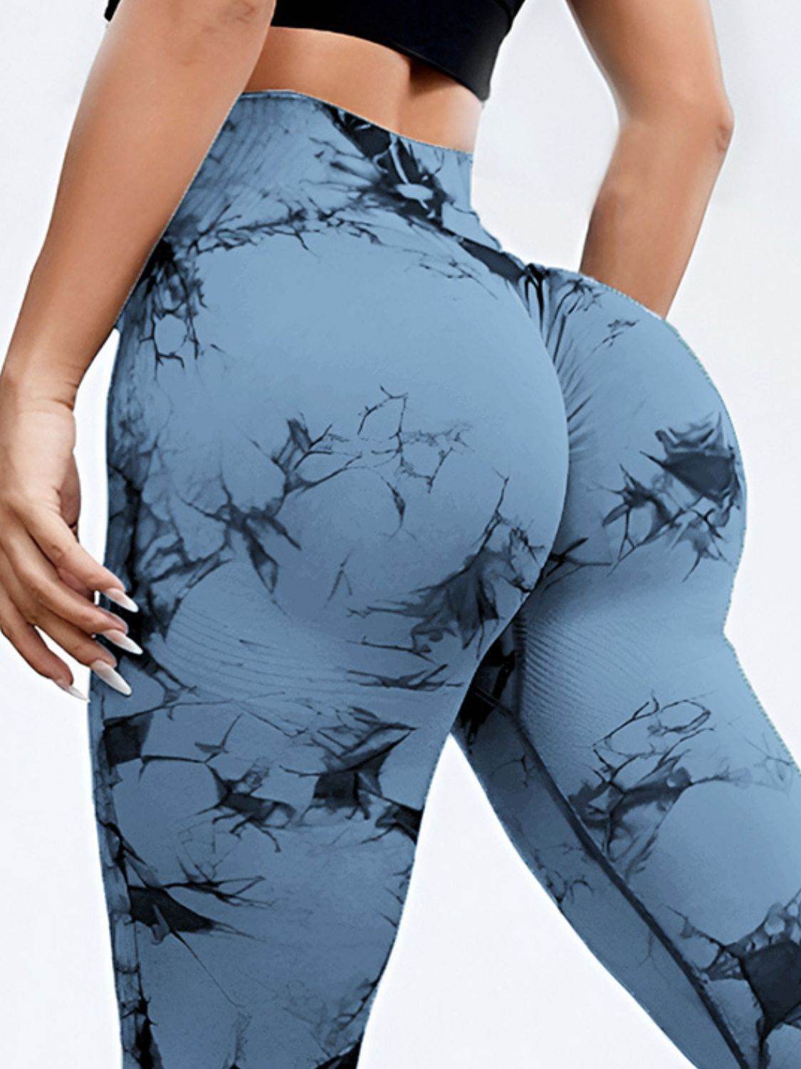 Tie-Dye High Waist Active Leggings - Hovatok