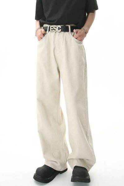 Men's Mid-Rise Straight-Leg Jeans - Hovatok