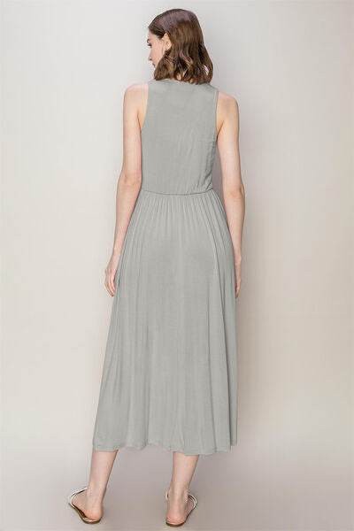 HYFVE Sleeveless Slit Midi Dress - Hovatok