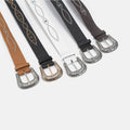 PU Leather Rhinestone Belt - Hovatok