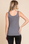 Culture Code Full Size Ribbed Scoop Neck Tank - Hovatok
