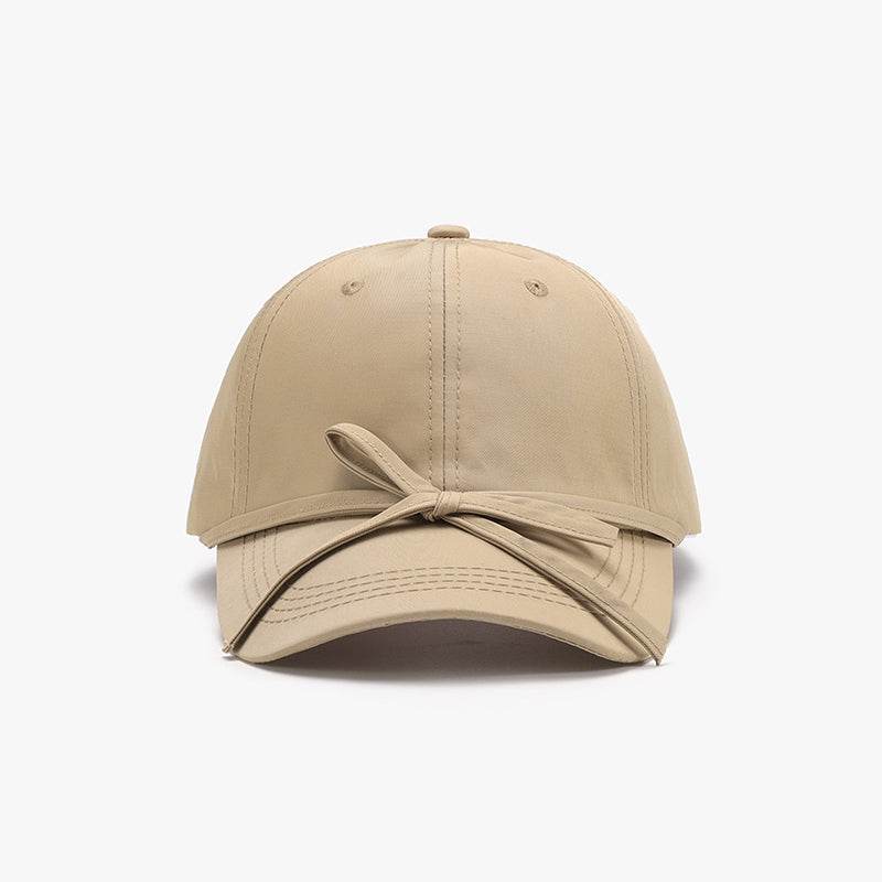 Tied Bow Cotton Baseball Cap - Hovatok