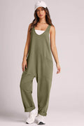 Lovelet Wide Strap Jumpsuit with Pockets - Hovatok
