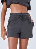 Drawstring Solid Color Shorts with Pockets - Hovatok