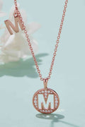 Adored Moissanite K to T Pendant Necklace - Hovatok