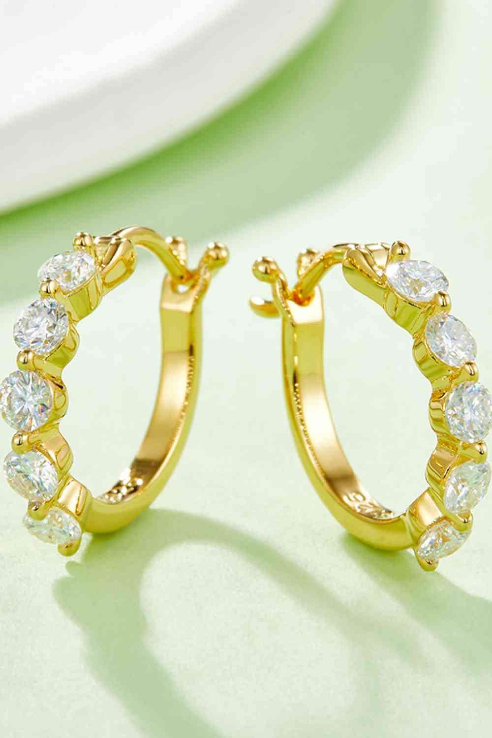 Adored 1 Carat Moissanite 925 Sterling Silver Earrings - Hovatok