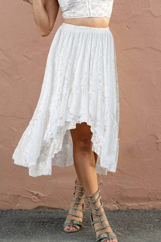 Lace High-Low Skirt - Hovatok