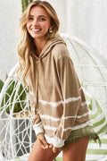 BiBi Drawstring Tie-Dye French Terry Hoodie - Hovatok