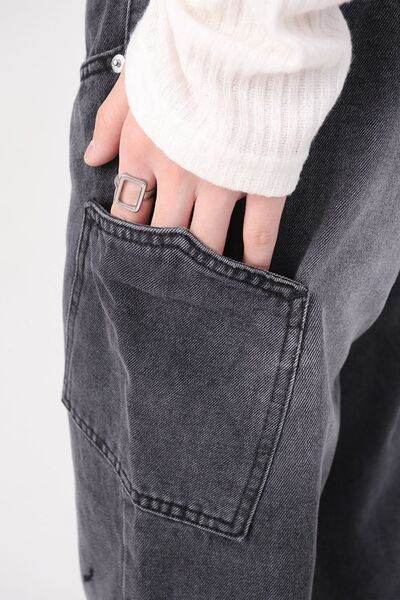 Wide Leg Men's Jeans with Pockets - Hovatok