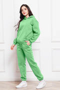 Drop Shoulder Long Sleeve Hoodie and Pants Set - Hovatok
