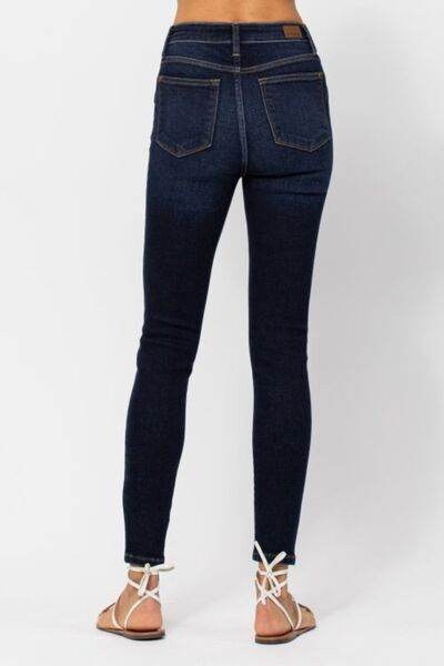 Judy Blue Full Size High Waist Handsand Skinny Jeans - Hovatok