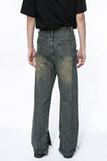 Side Slit Jeans with Pockets - Hovatok