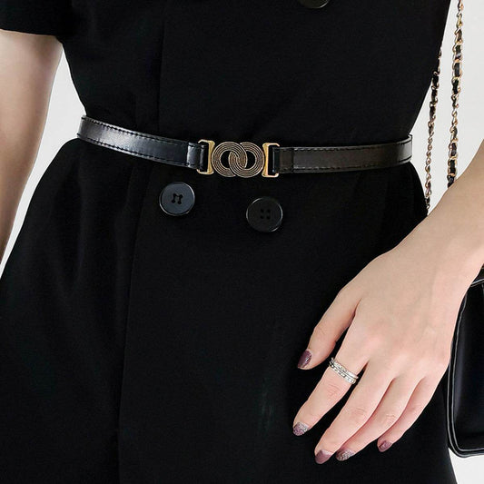 Alloy Buckle PU Belt - Hovatok