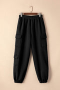 Pocketed Elastic Waist Active Joggers - Hovatok