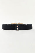 Symmetrical Zinc Alloy Buckle PU Leather Belt - Hovatok