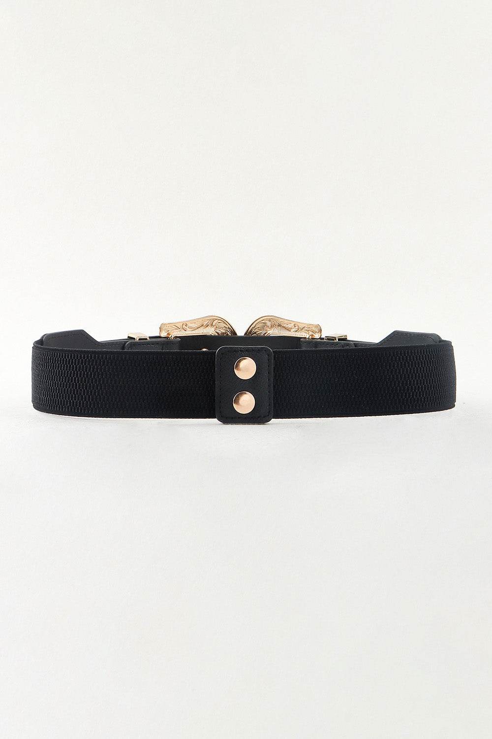 Symmetrical Zinc Alloy Buckle PU Leather Belt - Hovatok