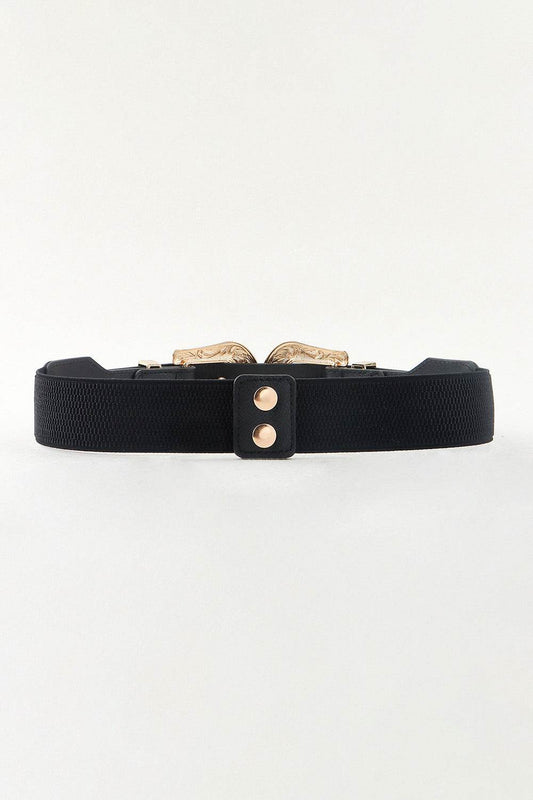 Symmetrical Zinc Alloy Buckle PU Leather Belt - Hovatok