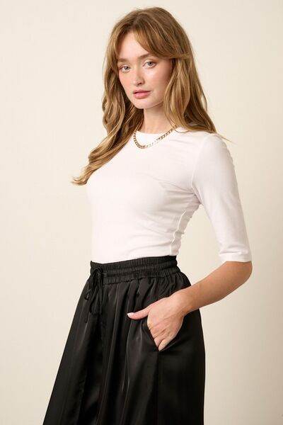 Mittoshop Round Neck Half Sleeve T-Shirt - Hovatok