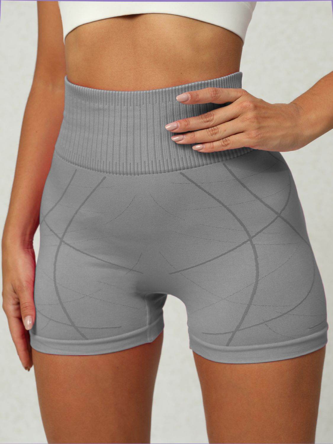 High Waist Active Shorts - Hovatok