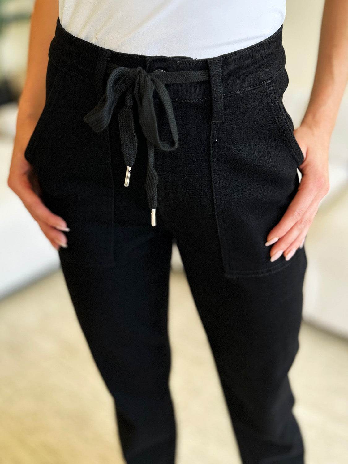Judy Blue Full Size High Waist Double Roll Cuff Jeans - Hovatok