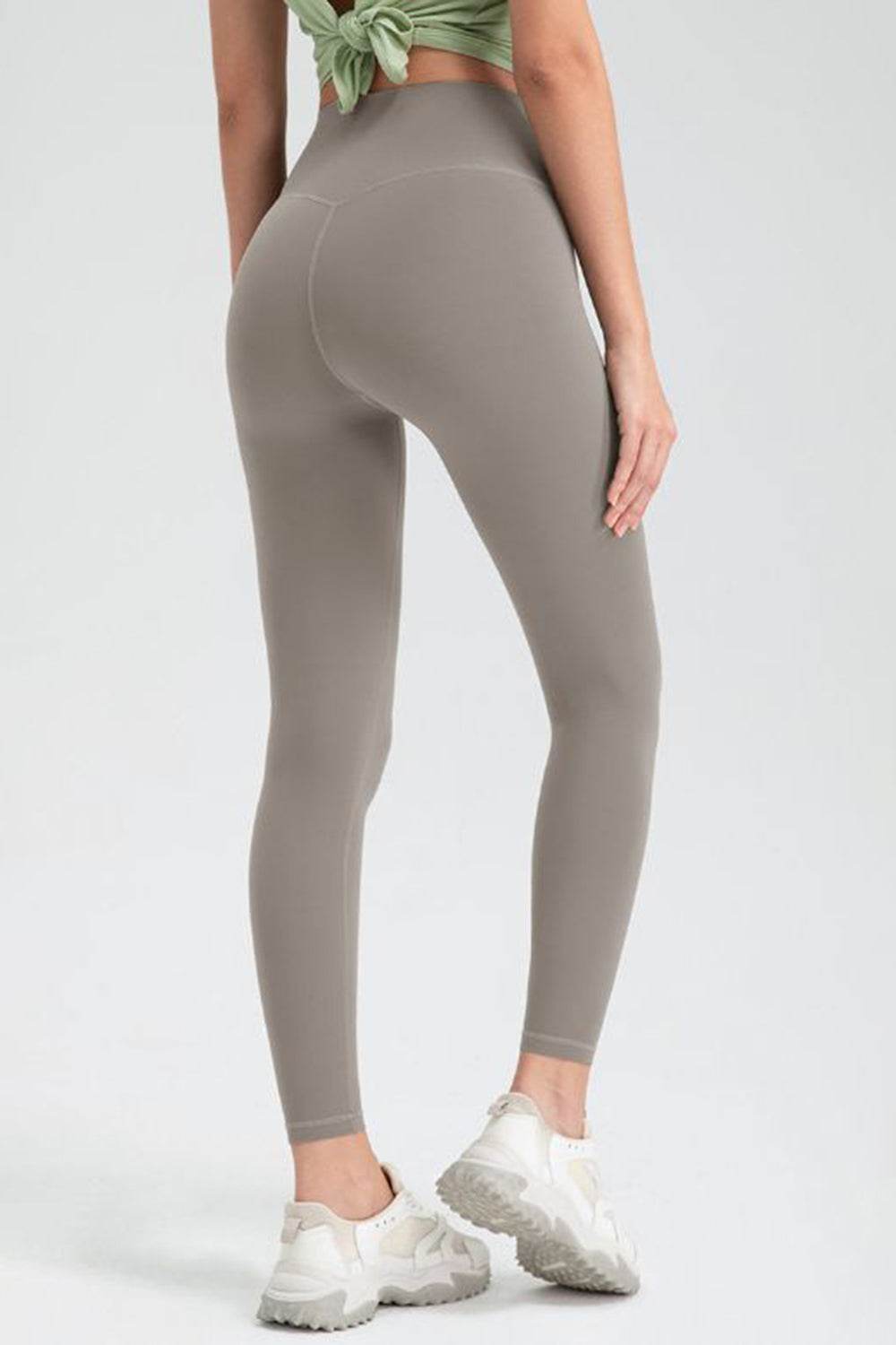 Wide Waistband High Waist Sport Leggings - Hovatok