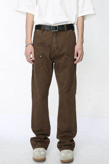 Mid Rise Baggy Jeans with Pockets - Hovatok