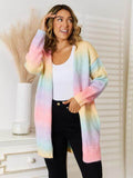 Angel Wings Full Size Gradient Open Front Cardigan - Hovatok