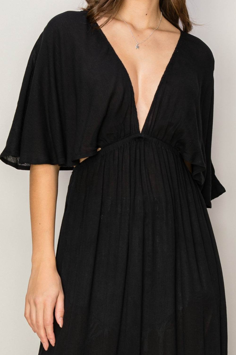 HYFVE Tie Back Maxi Split Cover Up Dress - Hovatok
