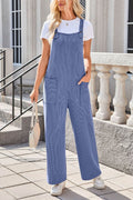 Lovelet Square Neck Wide Strap Overalls with Pockets - Hovatok