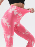 Tie-Dye High Waist Active Leggings - Hovatok