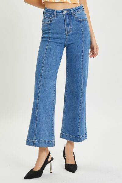 RISEN Full Size High Rise Wide Leg Jeans - Hovatok
