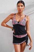 Leopard Plunge Two-Piece Swimsuit - Hovatok