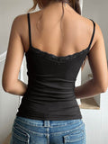 Devine Lace Detail Slim Cami - Hovatok