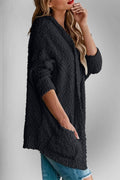 Double Take Pocketed Open Front Long Sleeve Cardigan - Hovatok