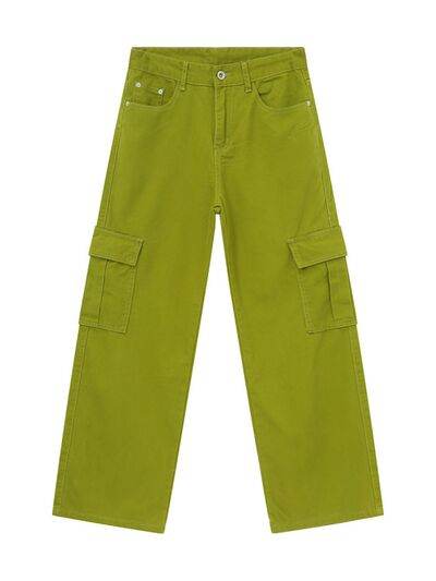 Wide Leg Cargo Jeans - Hovatok