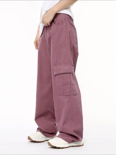 Wide Leg Cargo Jeans - Hovatok