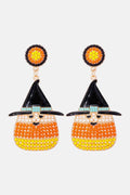 Witch's Hat Shape Synthetic Pearl Dangle Earrings - Hovatok