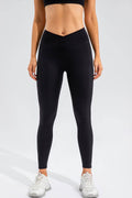 High Waist Active Leggings with Pockets - Hovatok