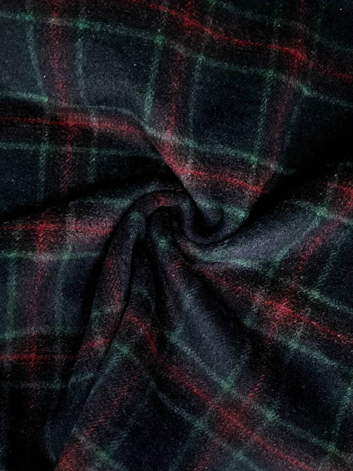 Plaid Elastic Waist Midi Skirt - Hovatok