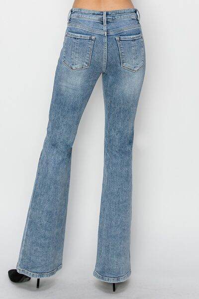 RISEN Full Size Mid Rise Bootcut Jeans - Hovatok