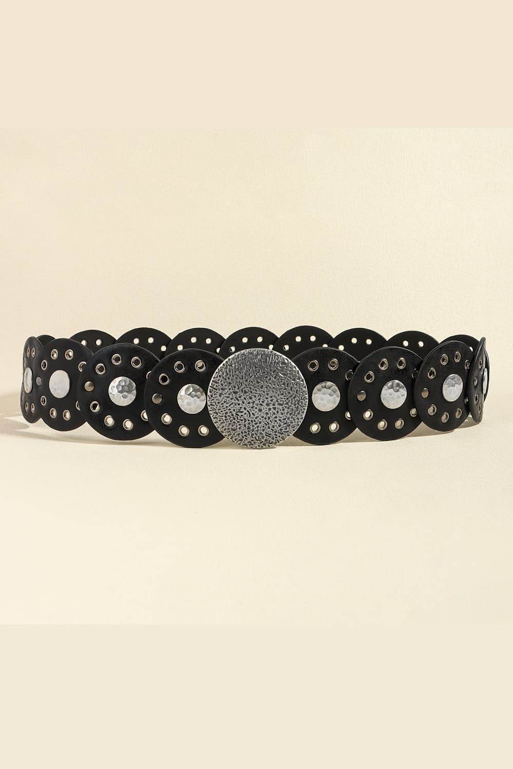 Round Shape PU Leather Belt - Hovatok