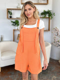 Double Take Full Size Texture Sleeveless Romper - Hovatok