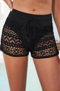 Full Size Drawstring Waist Swim Shorts - Hovatok
