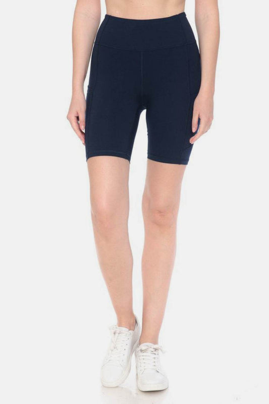 Leggings Depot Full Size High Waist Active Shorts - Hovatok