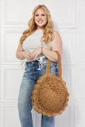 Justin Taylor Brunch Time Straw Rattan Handbag - Hovatok