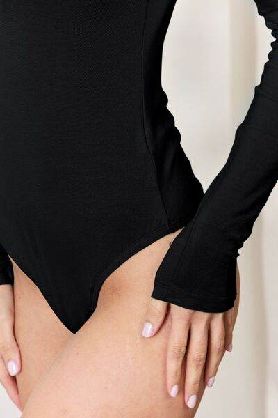 Basic Bae Full Size Round Neck Long Sleeve Bodysuit - Hovatok