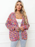 Angel Wings Button Up Dropped Shoulder Cardigan - Hovatok