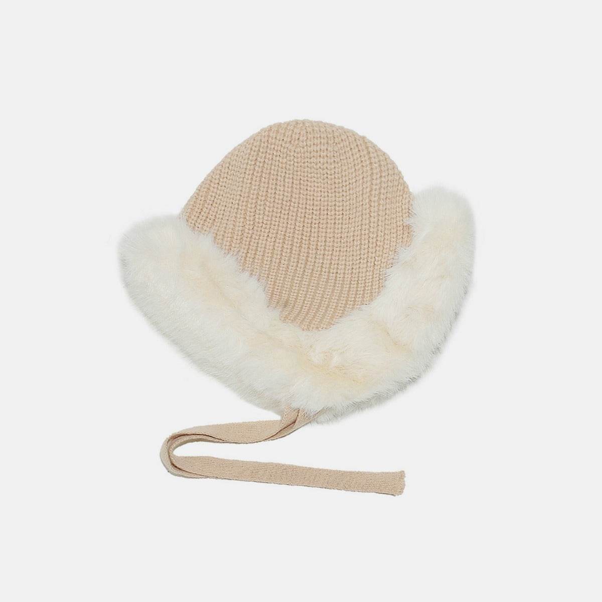 Thermal Tied Fuzzy Winter Hat - Hovatok