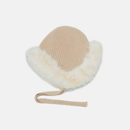 Thermal Tied Fuzzy Winter Hat - Hovatok